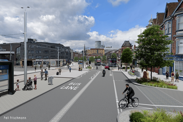 How Digbeth High Street is due to look once the improvement works are completed