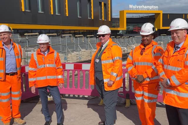 Work on the Midland Metro tram extension at Wolverhampton continues as details of a  WMCA Board bid for £2bn funding to improve transport is unveiled