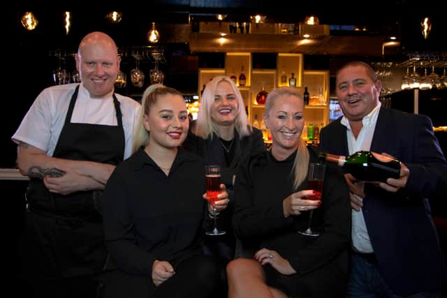 The team at Nude Bar & Grill are looking forward to welcoming you (L2R Stanimir Stoykov, Lia Chance, Jolanta Zatlere, Donna Chance, Craig Chance)