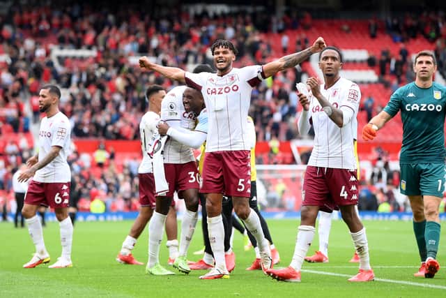 Tyrone Mings of Aston Villa celebrates his sides win   Credit: Getty Images
