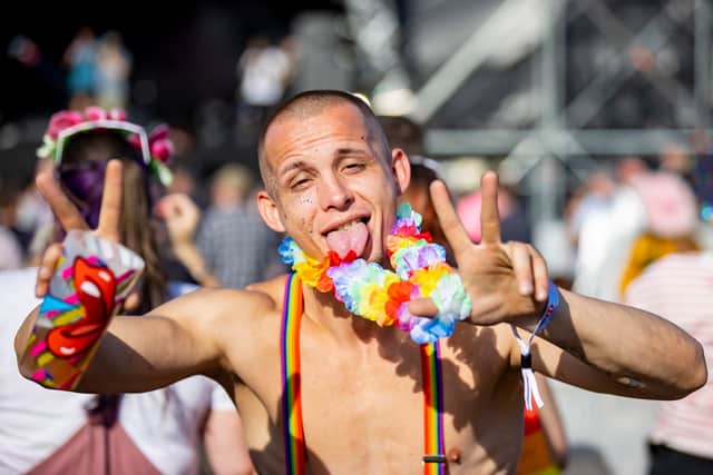 Birmingham Pride 2021 - sun shines through