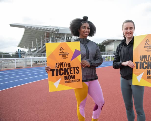  Global stars Laura Muir and Kadeena Cox visit Alexander Stadium to confirm that they want to be part of the Birmingham 2022 Commonwealth Games