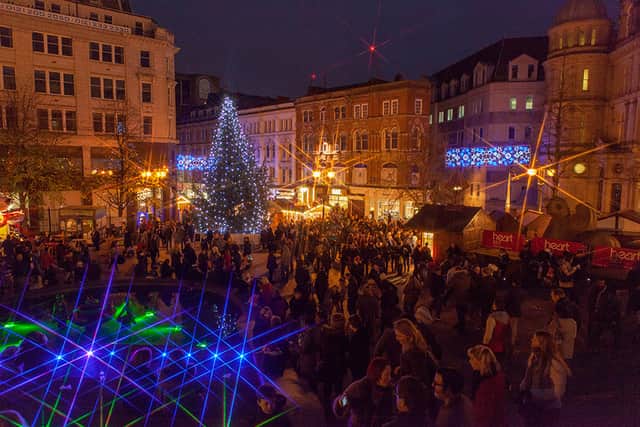 The market is held on Victoria Square and New Street each year (Frankfurt Christmas Market Ltd photo)