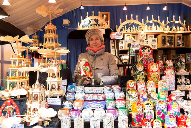The stalls on Victoria Square and along New Street offer something for everyone (Frankfurt Christmas Market Ltd)