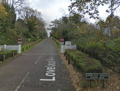 Lovelace Avenue (Google Street View image)