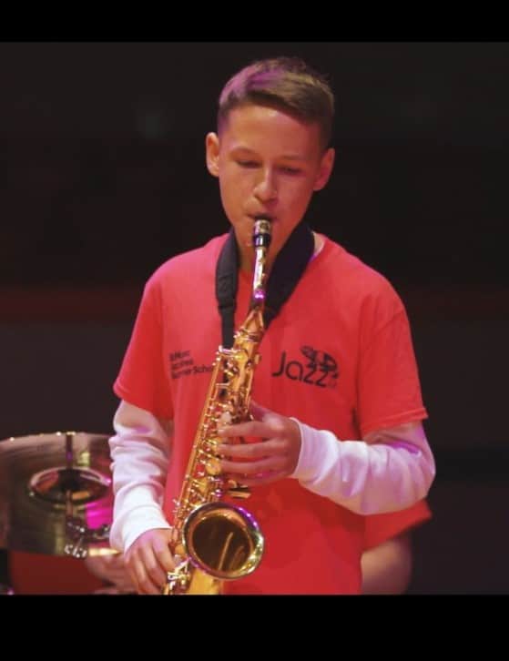 Louis Watkiss, who died at SnowDome, in Tamworth was a talented saxophone player