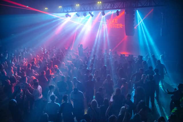 Mike Skinner performing at The Forum launch party on 3 September