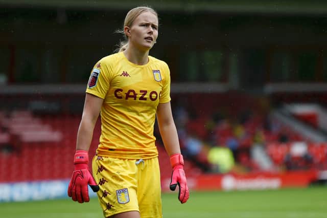 Hannah Hampton is Aston Villa’s representation in the latest England squad. (Photo by Cameron Smith/Getty Images)