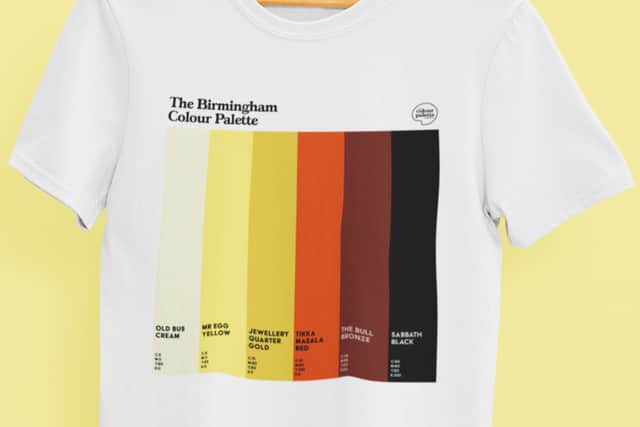 Birmingham Colour Palette T-shirt - the whole range is available at Selfridges and online 