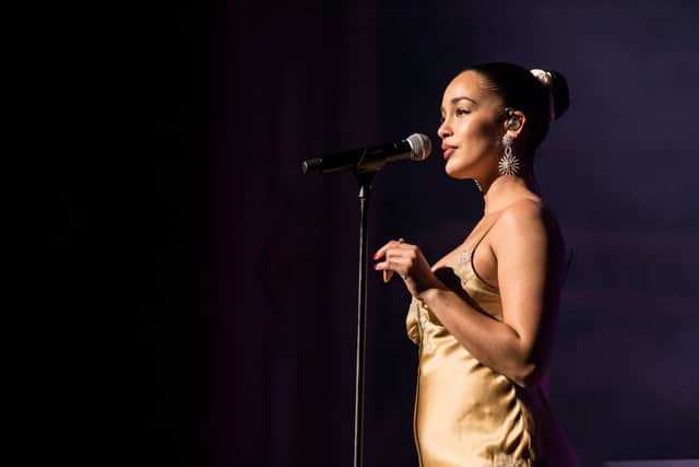 Jorja Smith performing at the Orpheum Theatre in in Vancouver, Canada