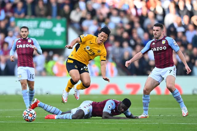 Neither Axel Tuanzebe or Hwang Hee-chan were at their best today. (Photo by Dan Mullan/Getty Images)