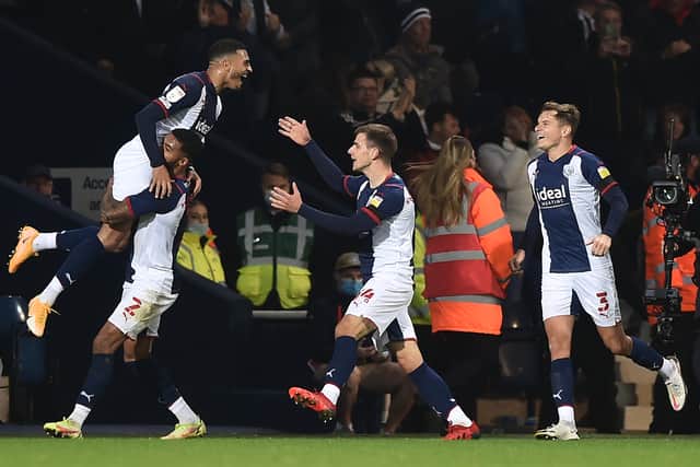 Karlan Grant scored the only goal of the game when the two teams met at the Hawthorns last season. Credit: Getty. 