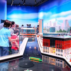 Birmingham city centre is created from LEGO at Miniland in the Legoland Discovery Centre