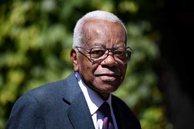LONDON, ENGLAND - JULY 04: Trevor McDonald attends Day four of The Championships - Wimbledon 2019 at All England Lawn Tennis and Croquet Club on July 04, 2019 in London, England. (Photo by Laurence Griffiths/Getty Images)
