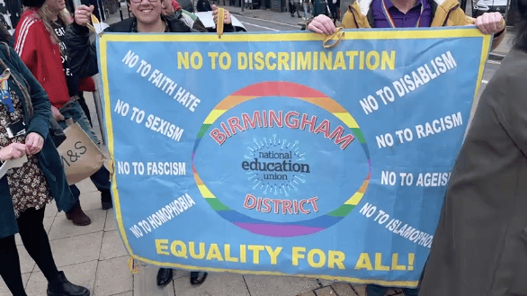 A solidarity protest took place last week in Birmingham’s Gay Village 