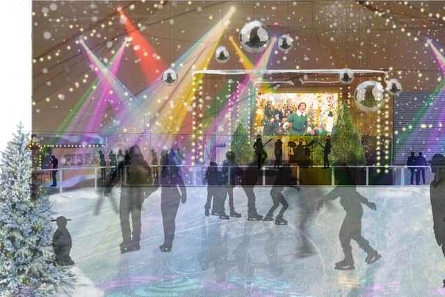 How Digbeth Ice Rink at Luna Springs Christmas Spectacular will look once it’s open on Saturday
