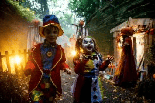 Family fun at the Haunted Castle at Warwick Castle this Halloween
