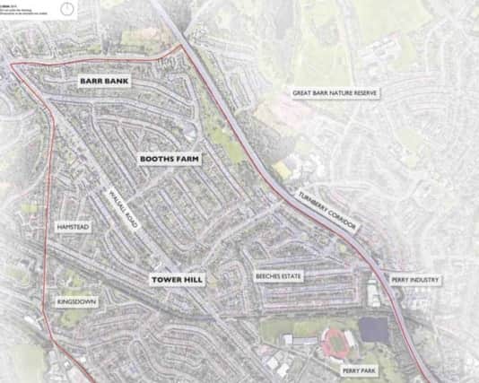 The area of Perry Barr proposed for a “garden suburb"