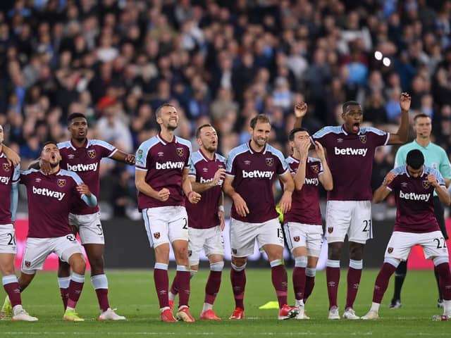 West Ham beat Man City 5-3 on penalties making it to the quarter final of EFL Cup