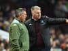 Dean Smith questions officials following Aston Villa’s 4-1 loss to West Ham United