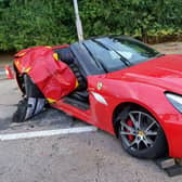 Darren Turner £100,000 Ferrari after the crash