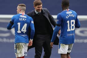 Rangers Manager Steven Gerrard is seen during the Scottish Cup game between Rangers and Celtic at Ibrox Stadium