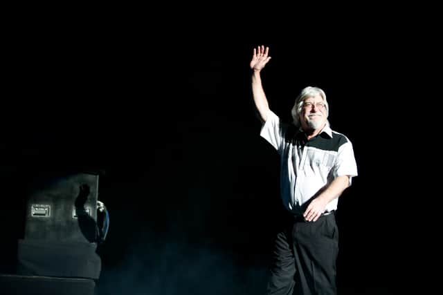 Graeme Edge performs at Radio City Music Hall on August 20, 2009 in New York City. (Photo by Cory Schwartz/Getty Images)