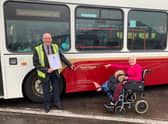 National Express bus driver Pat Hughes gets his own bus named after him as he retires after 55 years of service