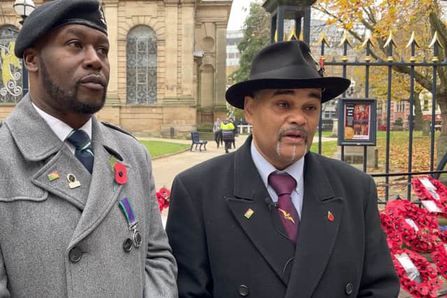 Horace Barnes and Gary Stewart at Birmingham Remembrance Parade