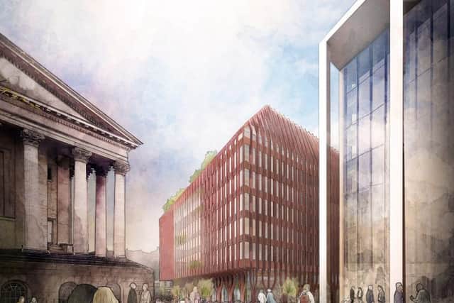 Artists impression of boutque hotel at Paradise development in Birmingham city centre