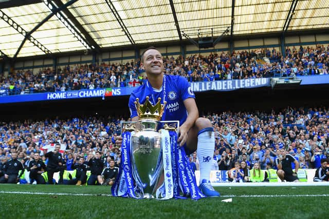 Terry won 16 trophies while captain of Chelsea and one before taking the armband. Credit: Getty. 