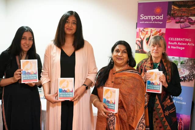Kavita Bhanot, Roma Saimbi ,Piali Ray OBE, Anne Cockitt at the launch of My City, My Home at MAC