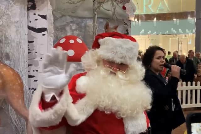 Santa Claus is at Touchwood Shopping Centre in Solihull