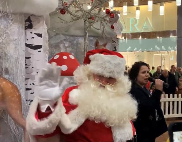 Santa Claus is at Touchwood Shopping Centre in Solihull