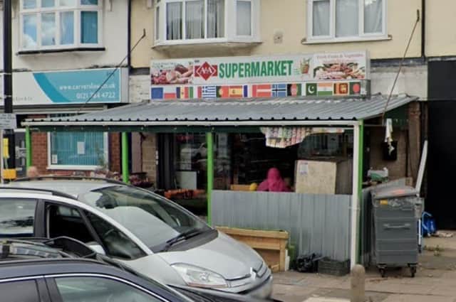 <p>A K Supmermarket in Washwood Heath </p>