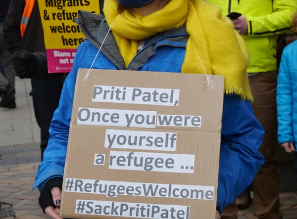 Protesters take to the street to show refugees are welcome in Birmingham