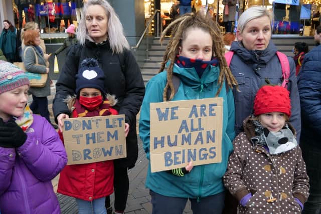 Protesters of all ages unite to show refugees they are welcome in Birmingham