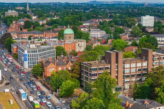 Aerial view of Edgbaston