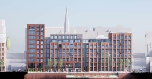 Build to rent apartment plan for Digbeth