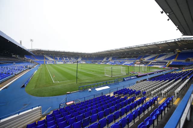 A view of St Andrew's Trillion Trophy Stadium prior to the Sky Bet Championship match between Birmingham City and Cardiff City