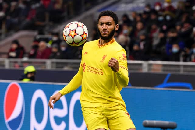 Liverpool and England defender Joe Gomez could be set for a move to Villa Park 