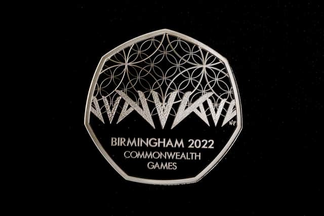 <p>A Birmingham 2022 Commonwealth Games 50p coin, part of the release of five new Royal Mint coin designs for 2022 (PA photo)</p>