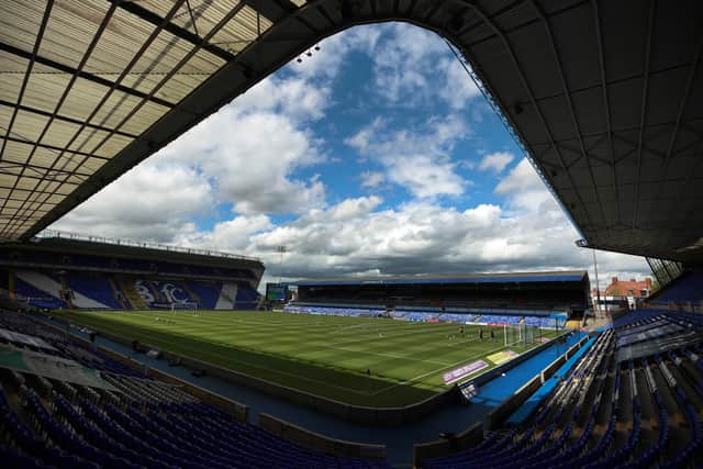 A general view of the St. Andrew's stadium prior to the Sky Bet Championship match between Birmingham City and Hull City at St Andrew's Trillion Trophy Stadium