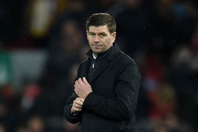 Aston Villa manager Steven Gerrard. Picture: OLI SCARFF/AFP via Getty Images