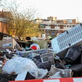Flytippers dum 30ft mound of rubbish outside homes in Hockley