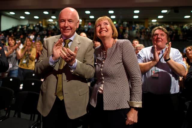 Harriet Harman with her husband Jack Dromey at a Labour Party Autumn Conference on September 27, 2015 in (Photo by Ben Pruchnie/Getty Images)