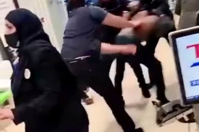 Mass brawl breaks out at Tesco in Aston