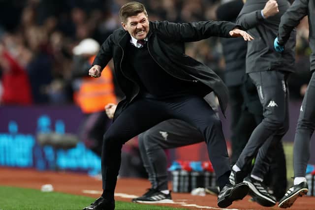 Gerrard celebrates Villa’s success in his first game in charge