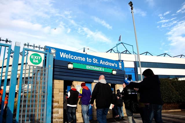 Blues fans at St Andrews