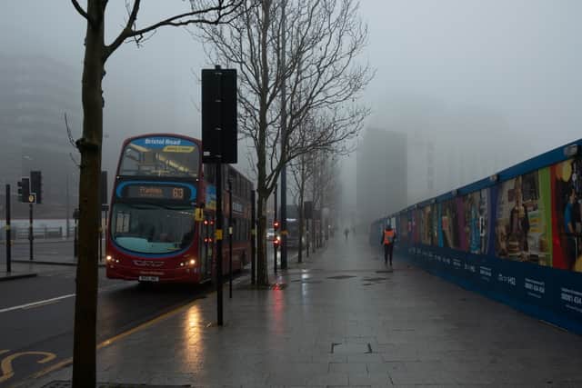 A cold and foggy morning on  Birmingham Moor Street in February 2021. (Photo: Shutterstock)